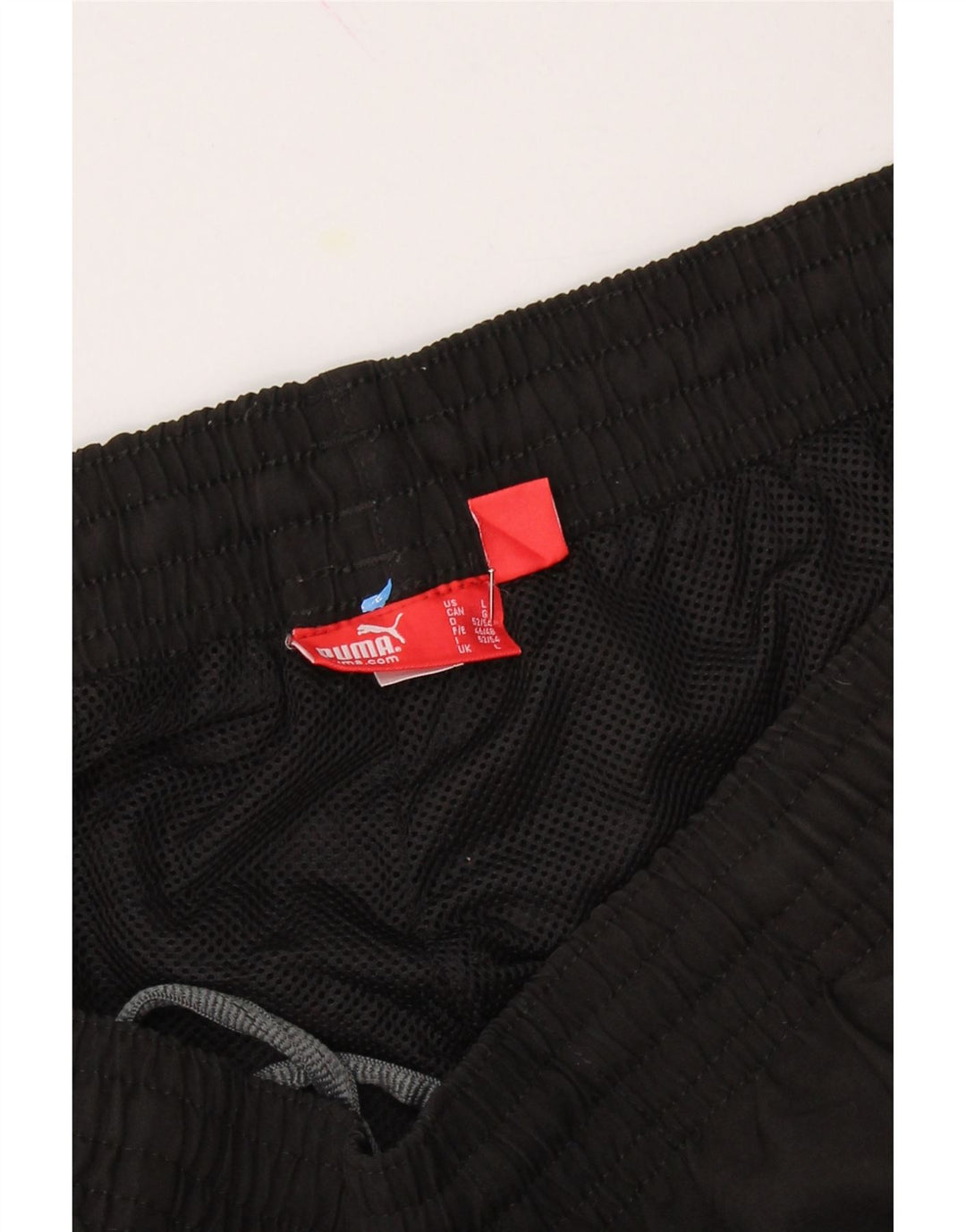 PUMA Mens Graphic Tracksuit Trousers Joggers Large  Black Vintage Puma and Second-Hand Puma from Messina Hembry 