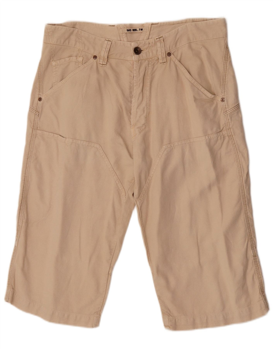 Pantaloni scurți chino pentru bărbați Gas W33 bumbac mediu bej