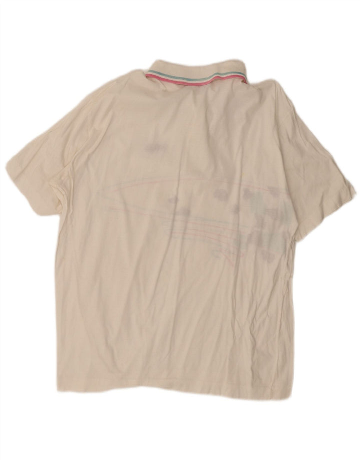Tricou polo cu grafică Fila pentru bărbați IT 54 XL cu dungi albe