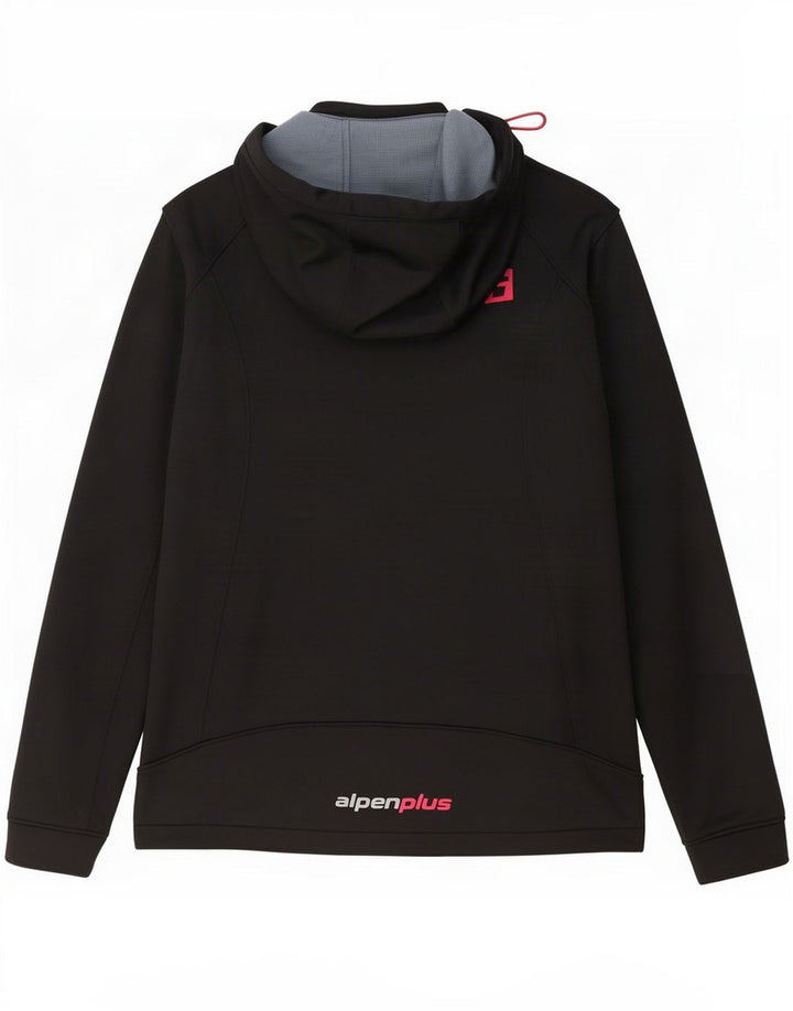 Jachetă de vânt pentru femei Alpen Moden, cu glugă, UK 18 XL, poliester negru