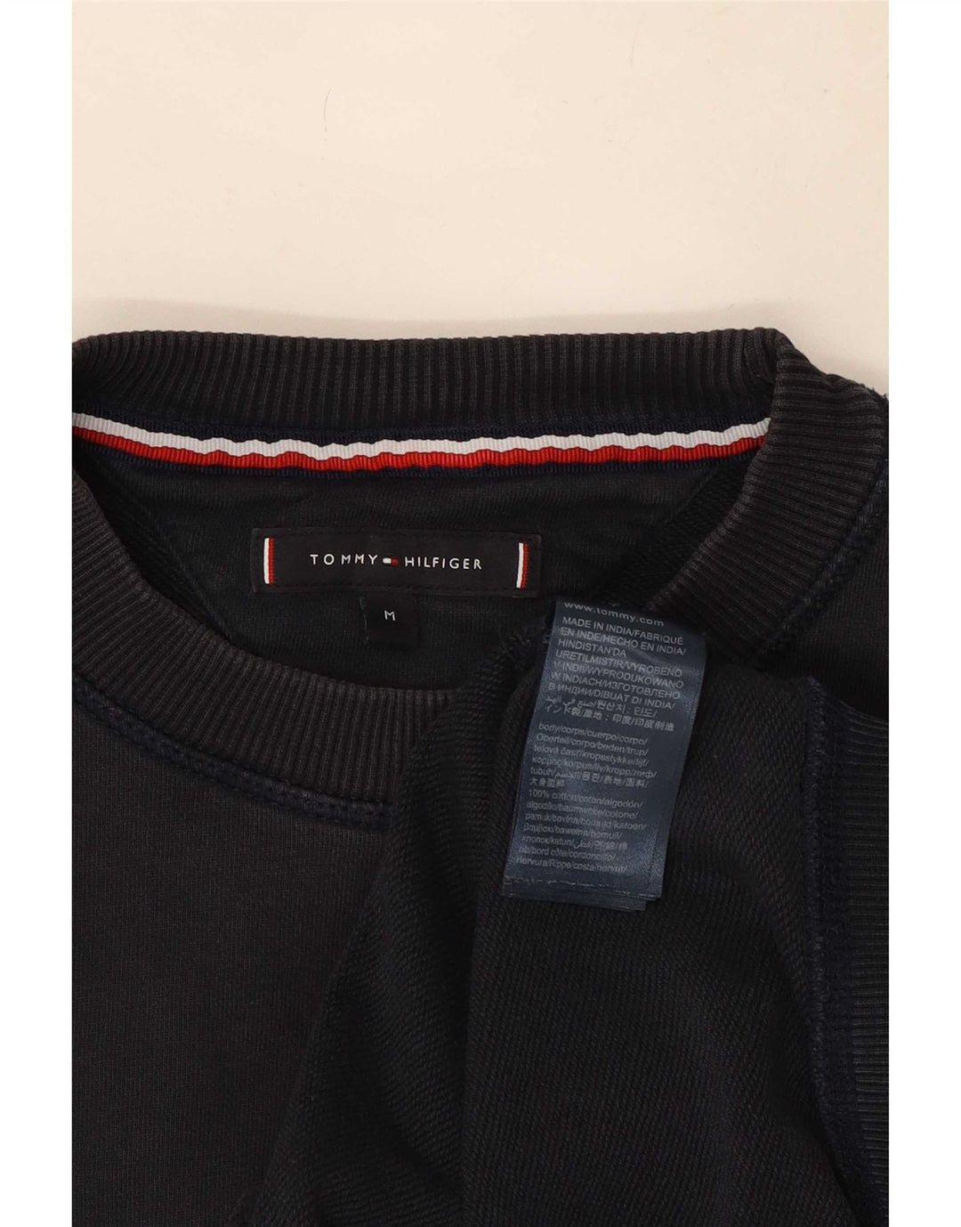 Hanorac grafic pentru bărbați Tommy Hilfiger Pulover mediu bleumarin cu dungi