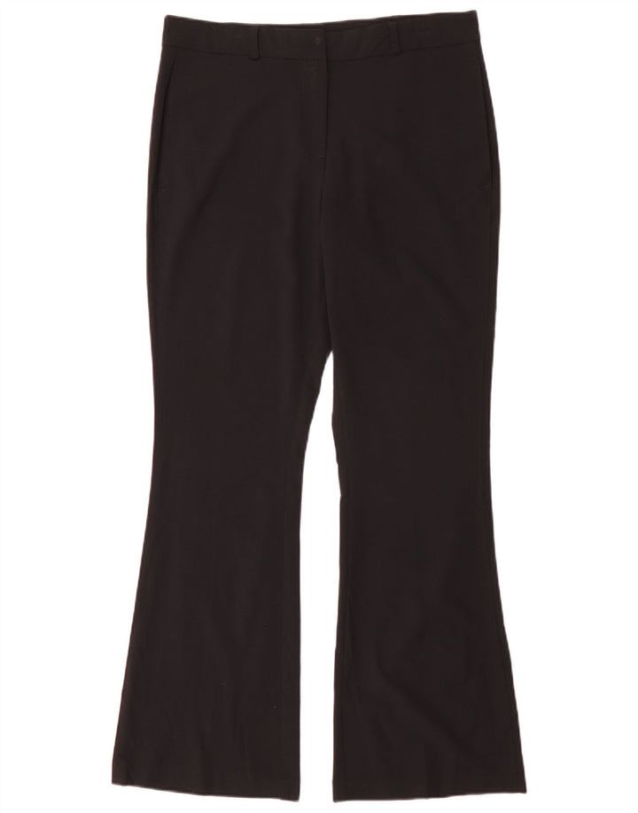 Pantaloni de costum pentru femei Marks & Spencer Flare UK 12 Medium W30 L31 Negru