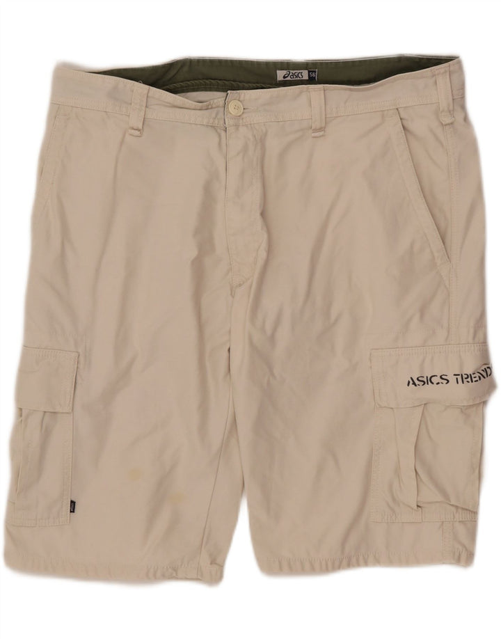 Pantaloni scurți cargo Asics pentru bărbați IT 56 3XL W40 bumbac bej