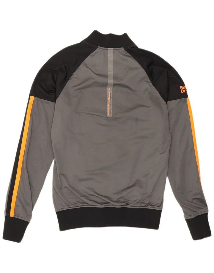 Jachetă de trening pentru bărbați Superdry, gri mic, poliester color bloc