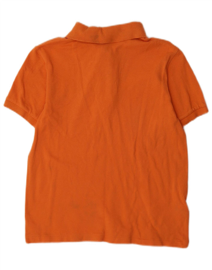 Tricou polo Lacoste pentru baieti 13-14 ani bumbac portocaliu