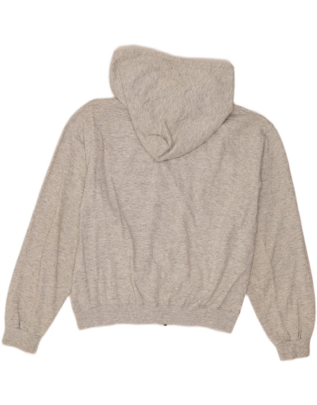 Pulover pentru femei CHAMPION Crop Zip Hoodie UK 14 Medium Grey Flecked