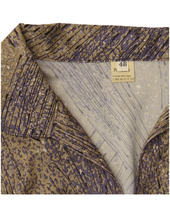 Rochie maxi cu mânecă lungă vintage pentru femei IT 48 XL Maro Poliester