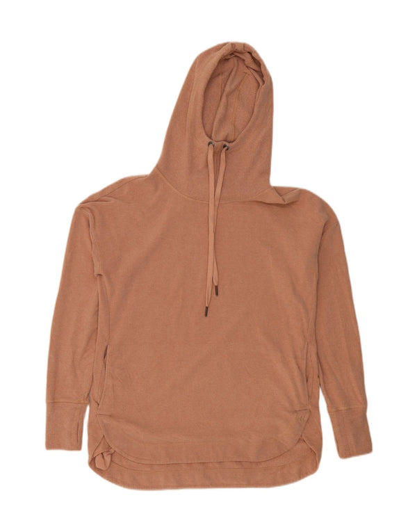 Sweaty Betty Pulover supradimensionat pentru femei, UK 10, bumbac maro mic