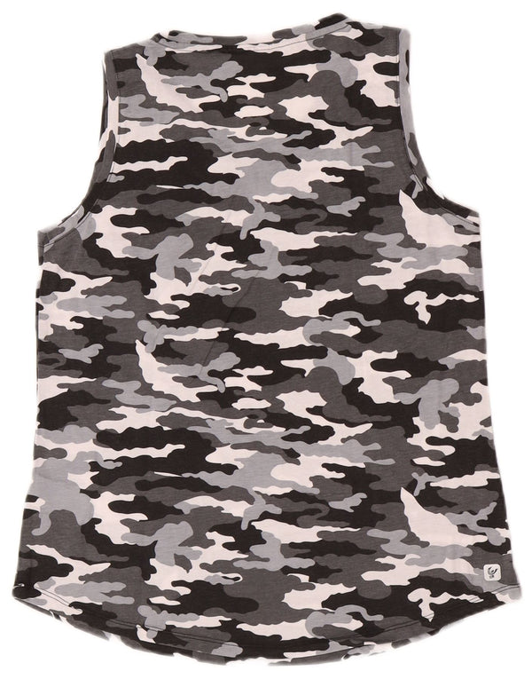 Vesta grafică pentru femei Freddy UK 12, bumbac camuflaj, gri mediu