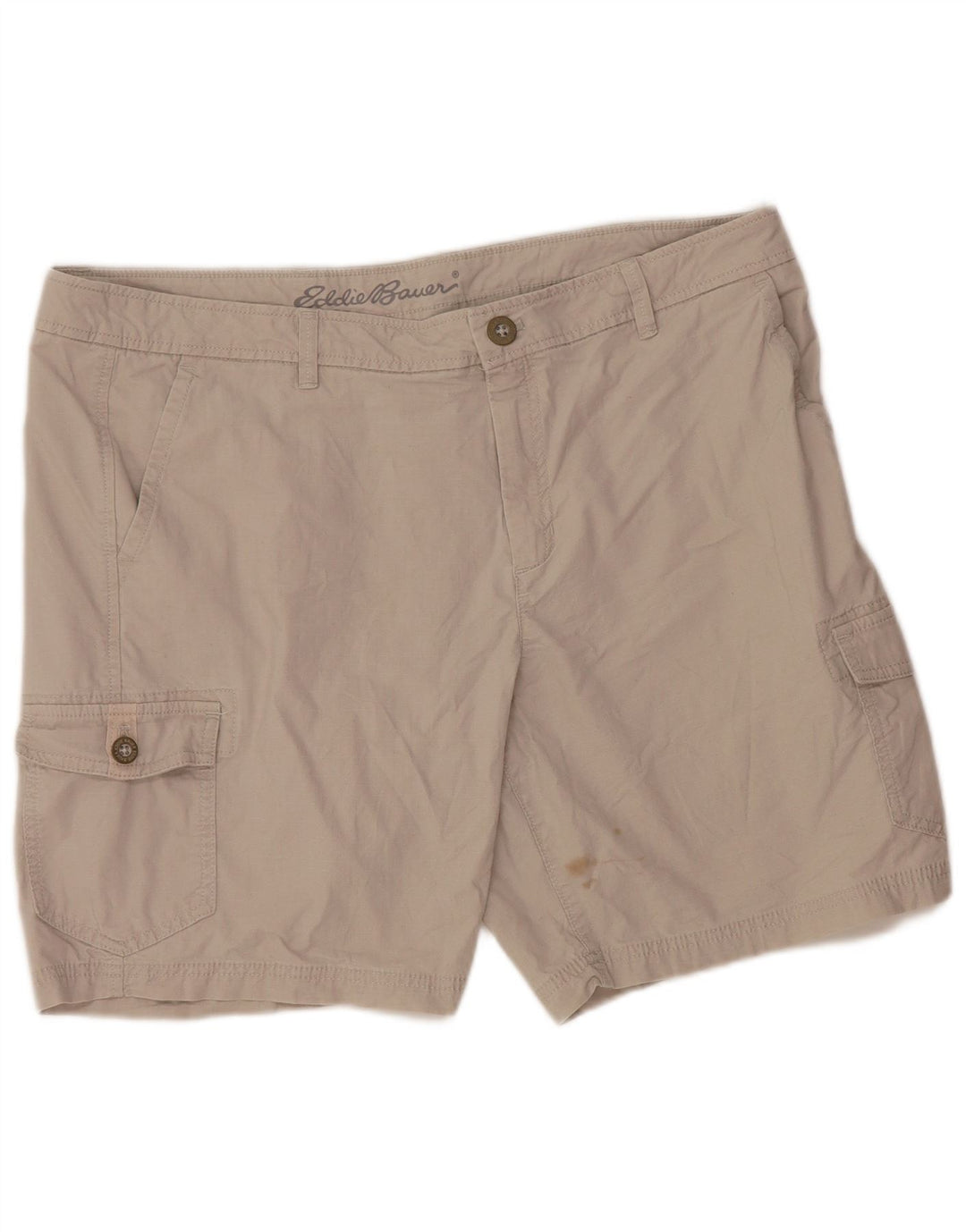 EDDIE BAUER Pantaloni scurti cargo pentru femei US 16 2XL W38 bumbac gri