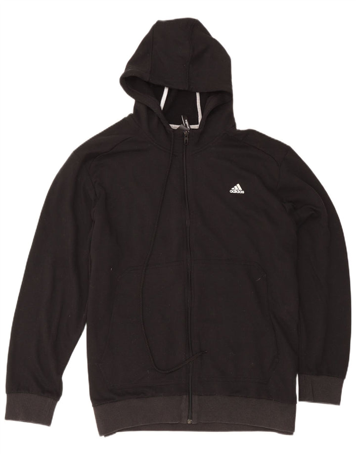 Pulover Adidas Climalite Zip Hoodie pentru bărbați 2XL, poliester negru