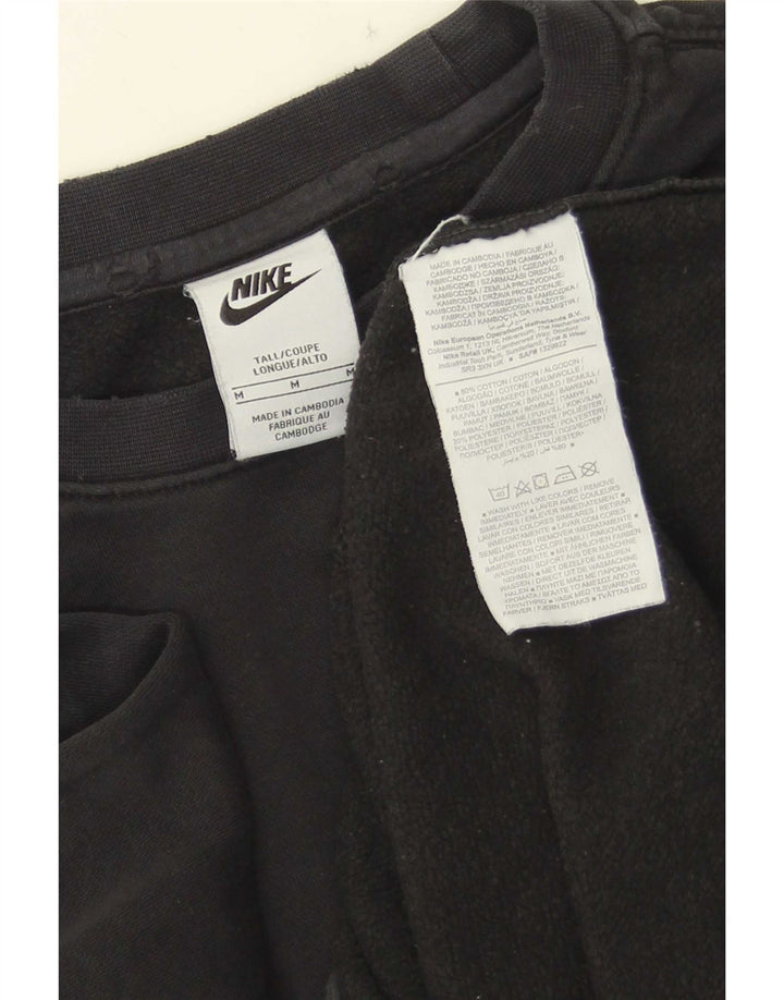 Pulover Nike pentru bărbați, bumbac mediu negru