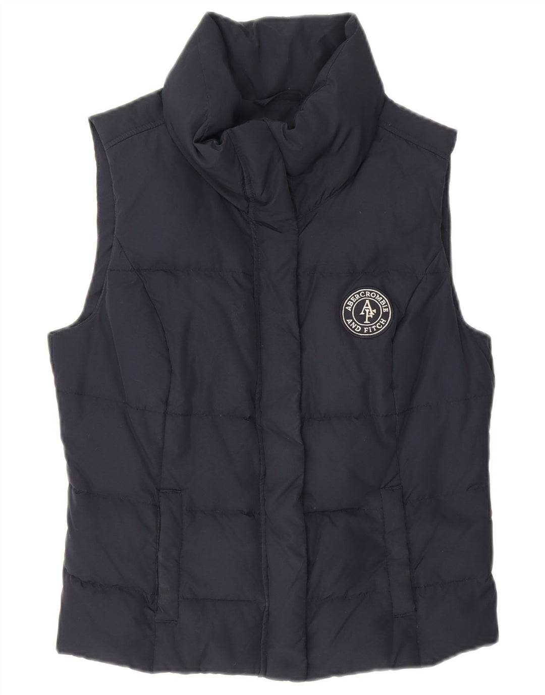 Gilet căptușit pentru femei Abercrombie & Fitch UK 12 Medium Bleumarin Poliester