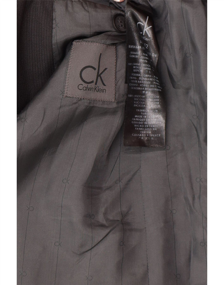 Jachetă Calvin Klein pentru bărbați cu 2 nasturi IT 52 XL Lână gri