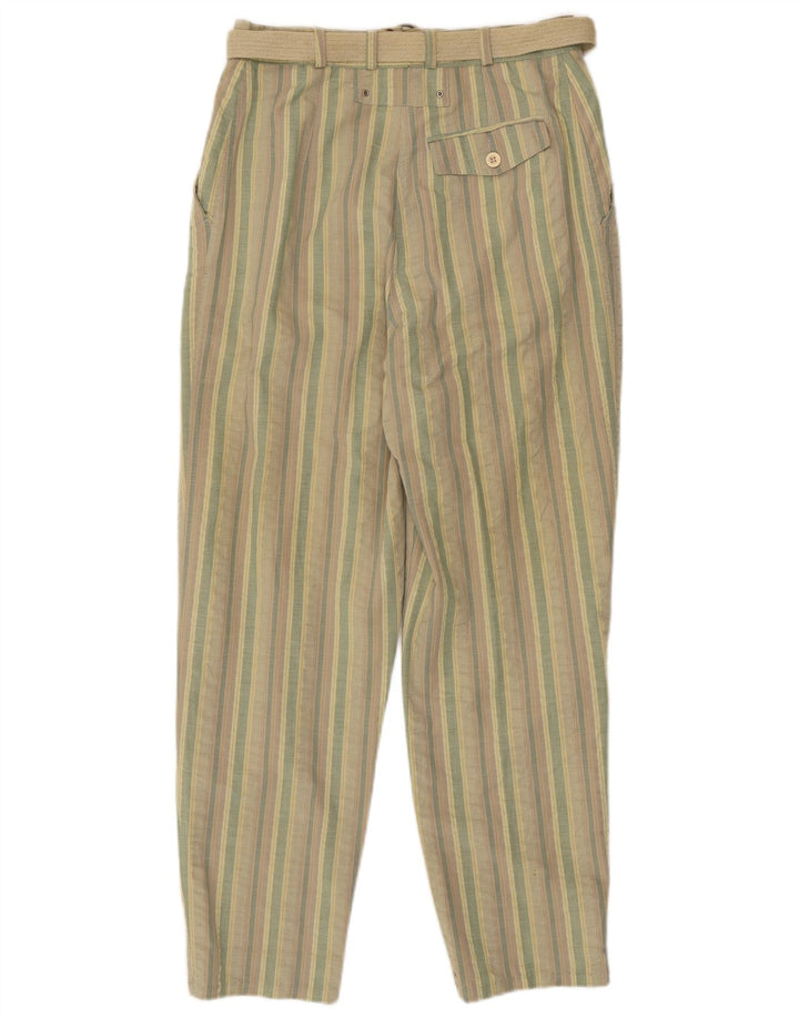Pantaloni chino pentru femei VINTAGE IT 36 XS W26 L28 multicolore cu dungi