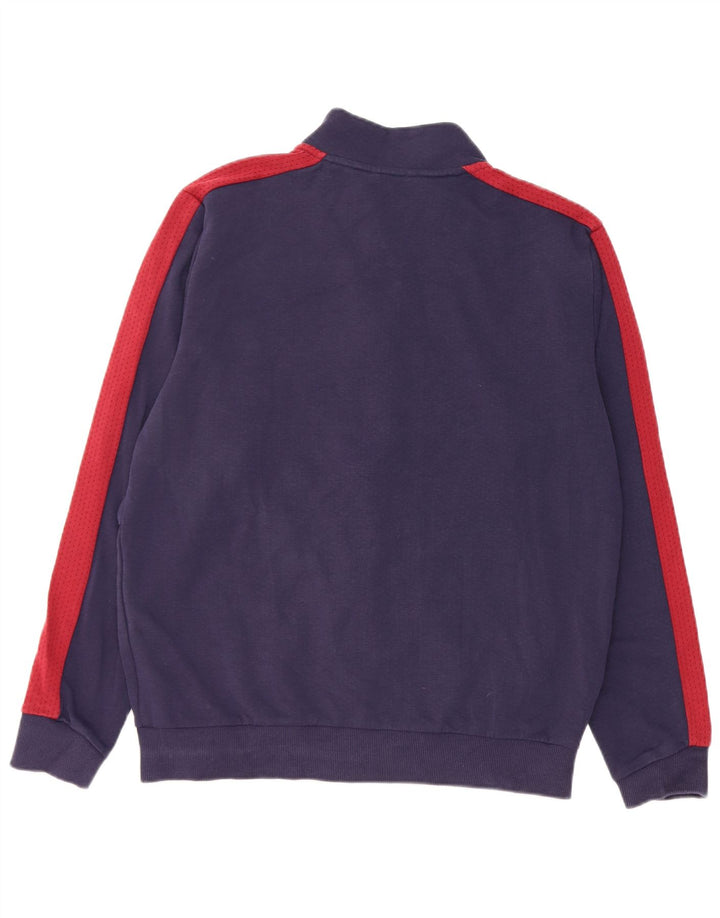 Jachetă de trening pentru bărbați Puma, din bumbac colorblock, albastru bleumarin mediu