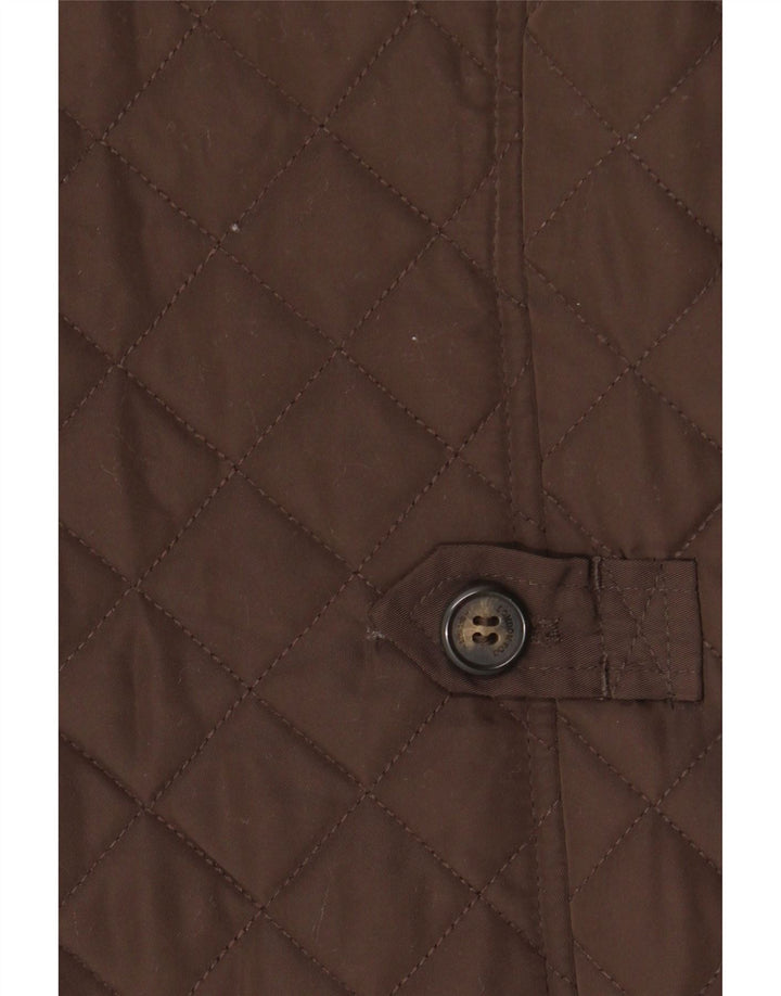 Jachetă matlasată pentru bărbați London Fog UK 40 Poliester maro mare