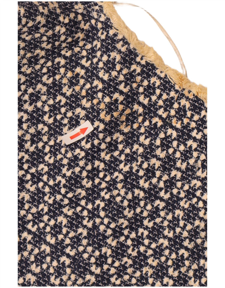 Pardesiu deschis pentru femei Zara UK 12 Medium Bleumarin Bumbac geometric