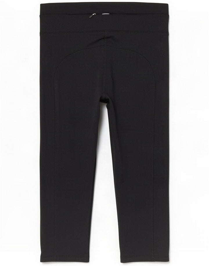 Marks & Spencer Womens Capri Leggings UK 12 Medium Black Poliester