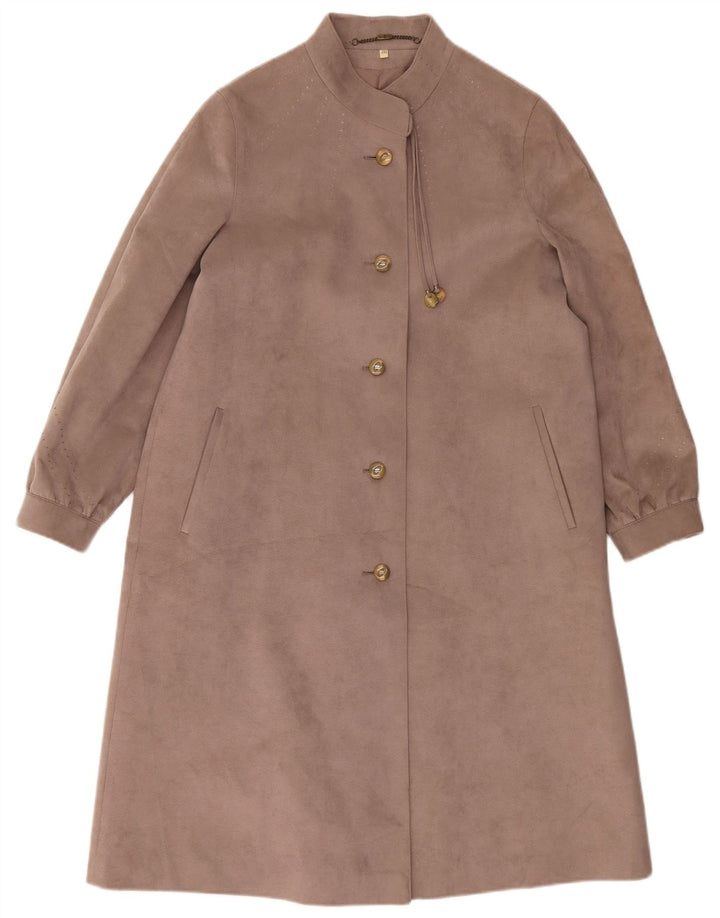 YOUR SIXTH SENSE Womens Overcoat UK 20 2XL  Brown Polyester