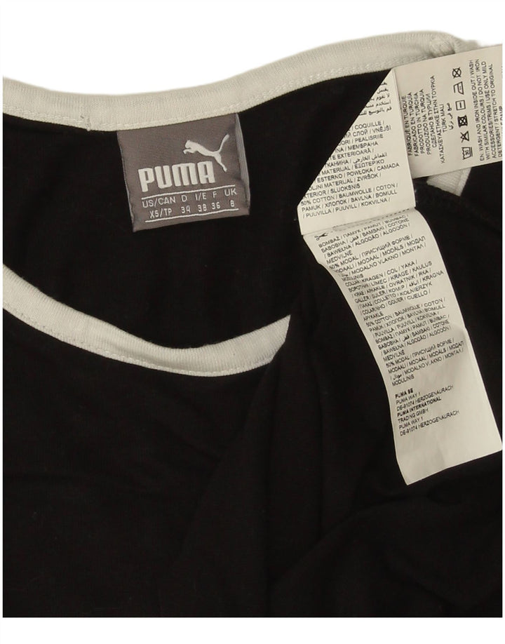 Tricou grafic Puma pentru femei Top UK 8 Small Black Modal