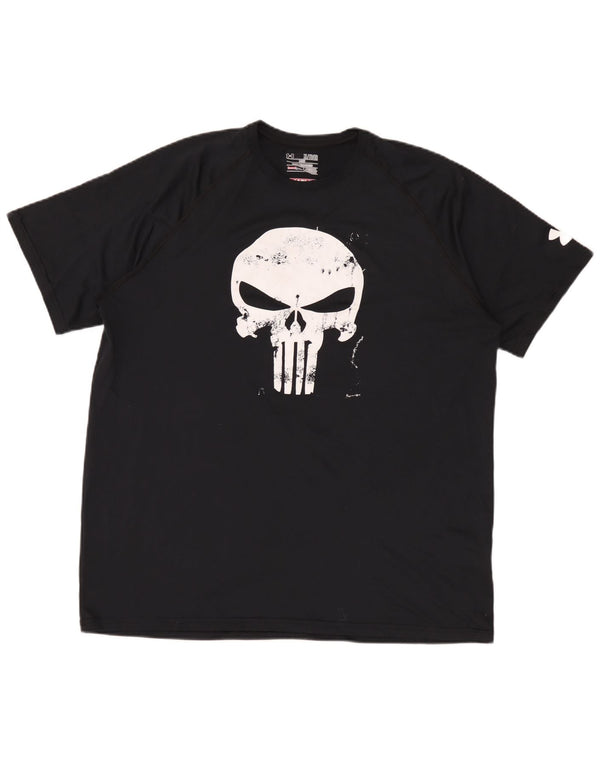 Tricou grafic Under Armour pentru bărbați Heat Gear Top XL poliester negru