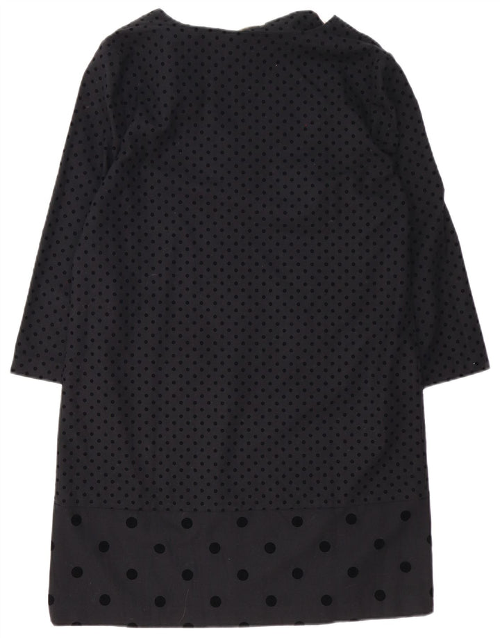 Naf Rochie de bază cu mâneci 3/4 pentru femei EU 40 Medium Black Spotted