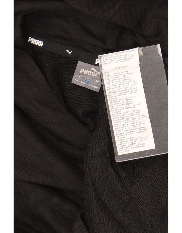 Pulover PUMA Oversized Crop Graphic pentru femei UK 10 Bumbac negru mic