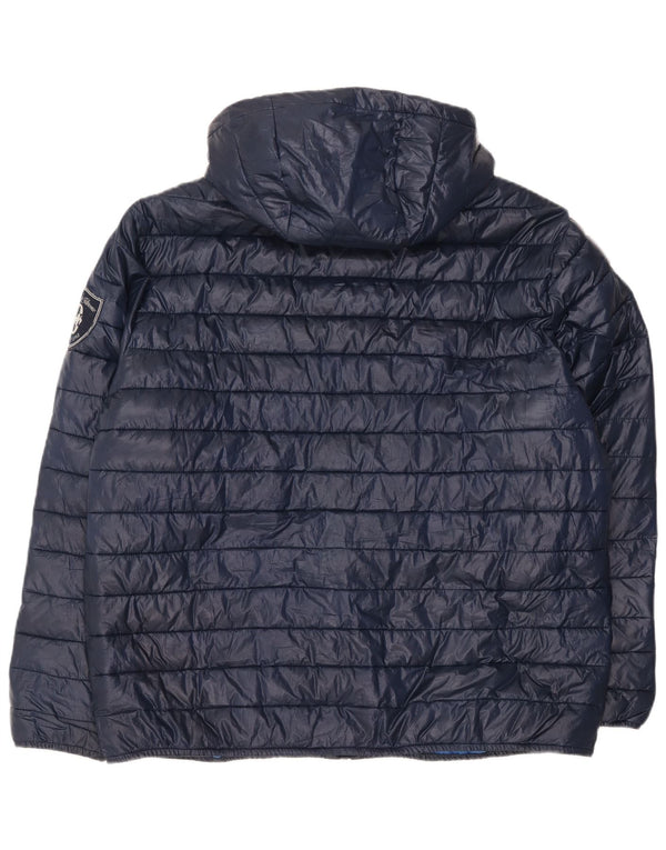 Jachetă căptușită cu glugă pentru bărbați Conte of Florence UK 42 XL bleumarin