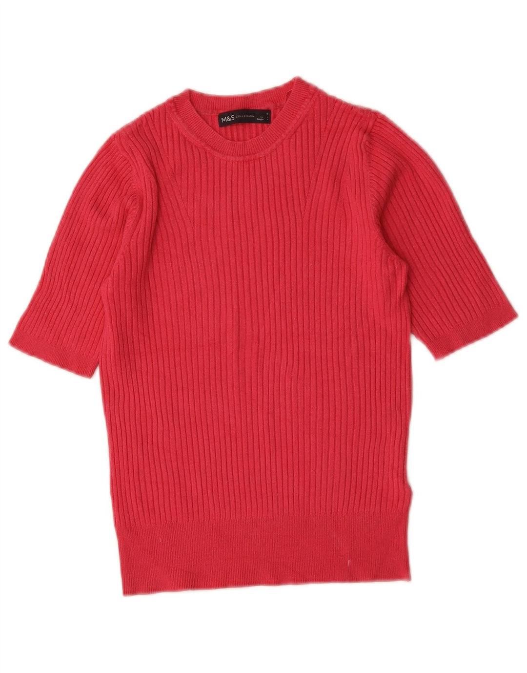 Pulover pentru femei Marks & Spencer Crop Crew Deck Pulover UK 8 Small Pink