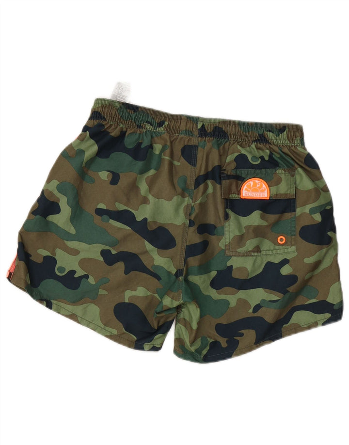 Sundek Pantaloni scurti de baie pentru baieti 15-16 ani kaki poliester camuflaj