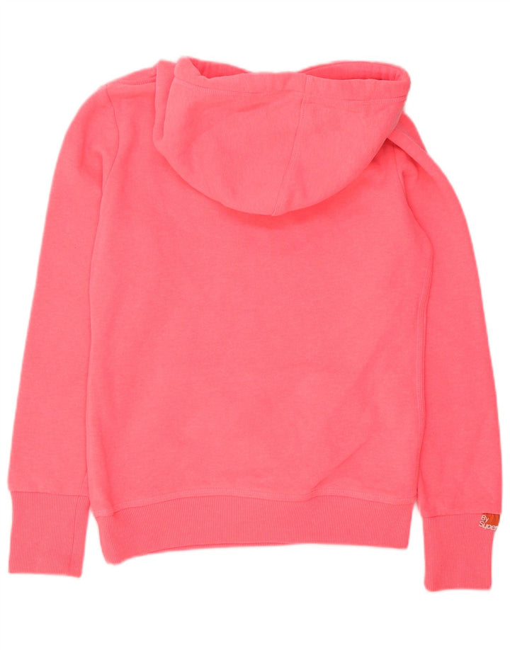 Pulover Superdry pentru damă, cu grafică, UK 10, poliester roz mic
