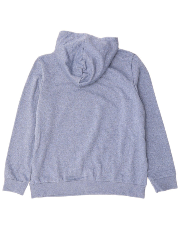 Pulover cu glugă cu grafic Adidas pentru femei UK 20/22 XL Bumbac albastru