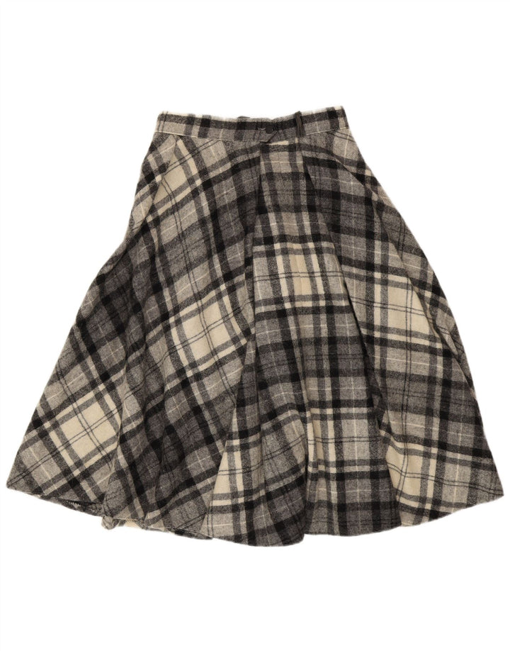 Fusta evazată pentru femei Vintage EU 40 Medium W28 Gri Check