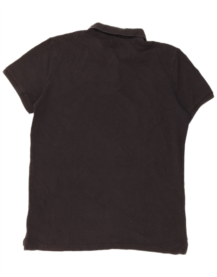 Tricou polo Jack Wills pentru bărbați, mare, negru, bumbac