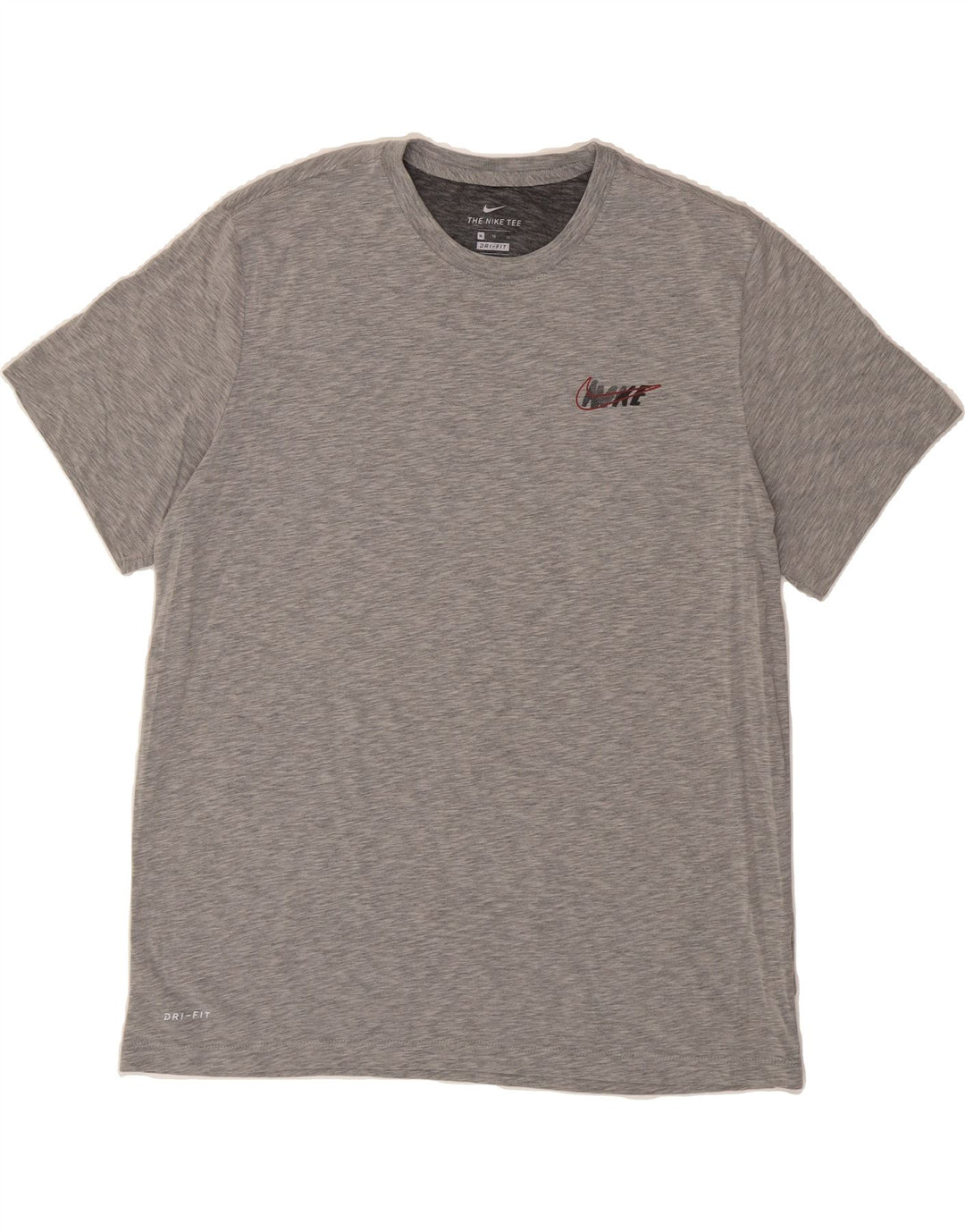 NIKE Mens Dri Fit Graphic T-Shirt Top XL Grey Vintage Nike and Second-Hand Nike from Messina Hembry 