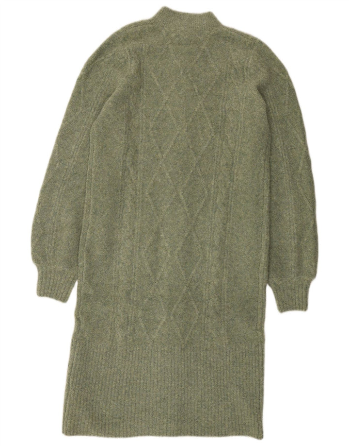 Pulover cardigan cu paragate pentru femei Marks & Spencer UK 10 Small Green