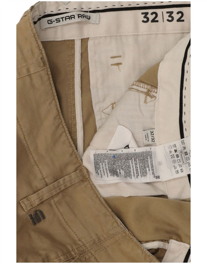 Pantaloni cargo subțiri pentru bărbați G-Star L32 L32 bumbac bej