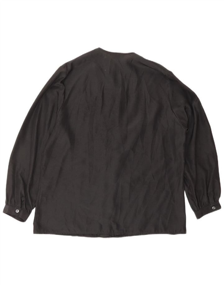 Bluză cămașă pentru femei VINTAGE IT 46 Poliester negru mare