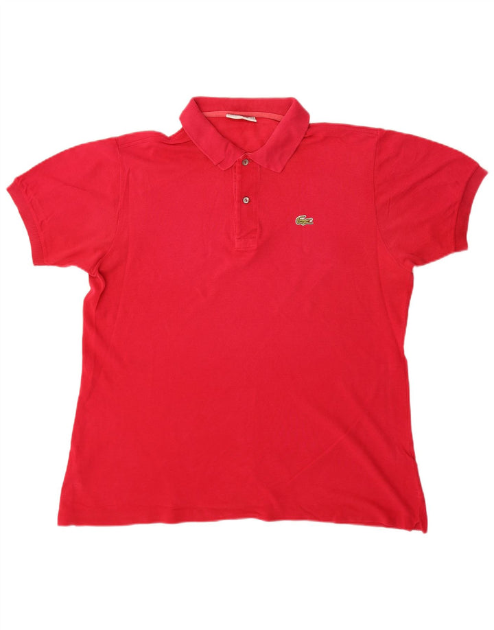 Tricou polo Lacoste pentru bărbați, bumbac roșu mare