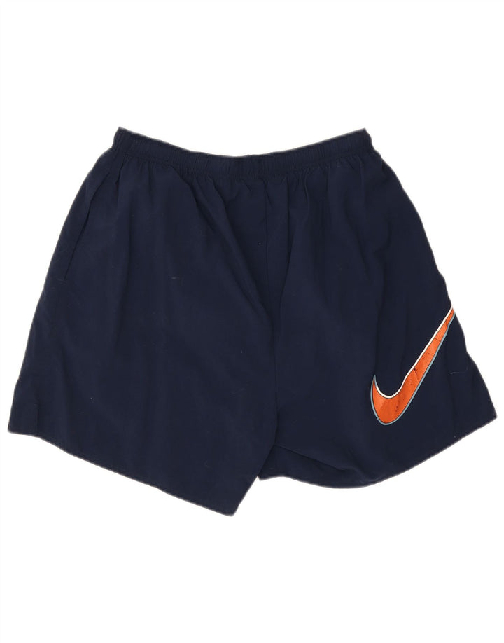 Pantaloni scurți sport grafic Nike pentru bărbați, nailon mari, bleumarin