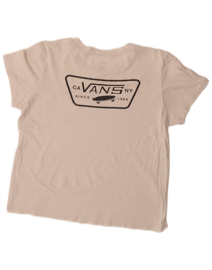 Tricou grafic Vans pentru femei Top UK 16 Large White