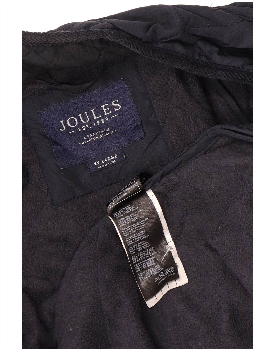 Jachetă matlasată Joules pentru bărbați UK 44 2XL Bleumarin Poliester