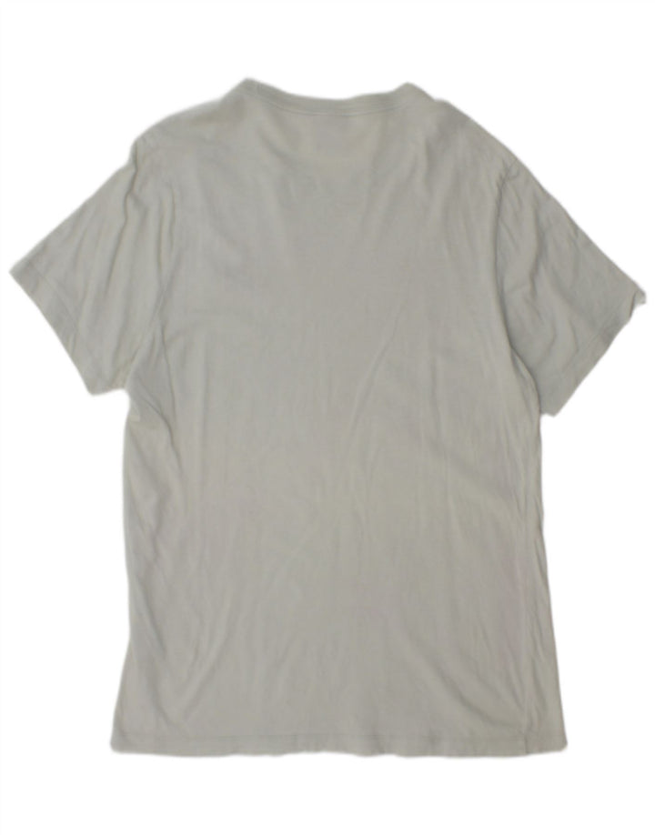 NIKE Mens T-Shirt Top Large Grey Cotton