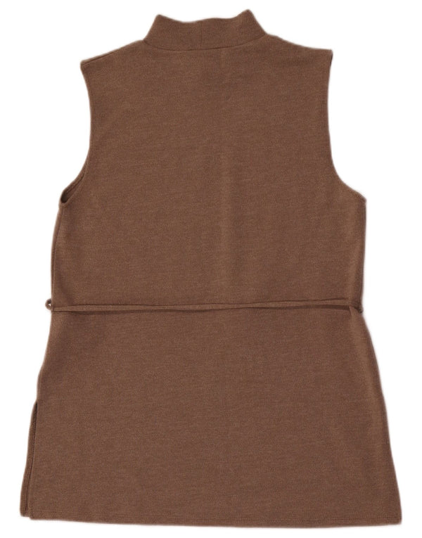 Vest Vest Top Femei Zara UK 12 Maro Mediu Poliester