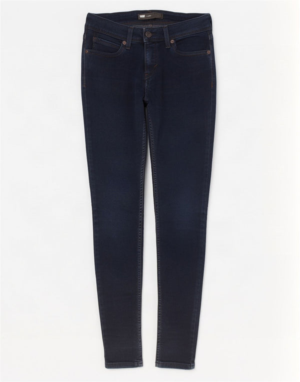 Blugi skinny pentru femei Levi's W25 L30 bumbac bleumarin