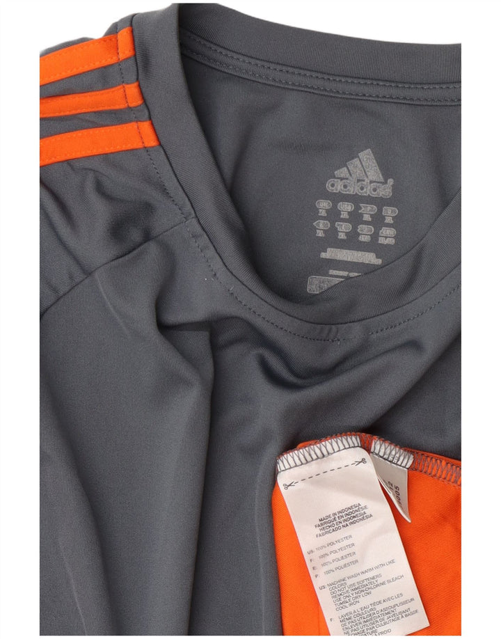 Tricou Adidas Climacool pentru bărbați Top XL Gri poliester color bloc