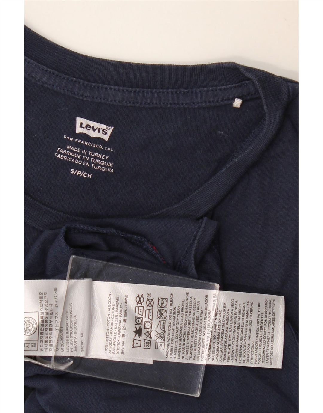 Tricou grafic pentru bărbați LEVI'S Top mic, bleumarin