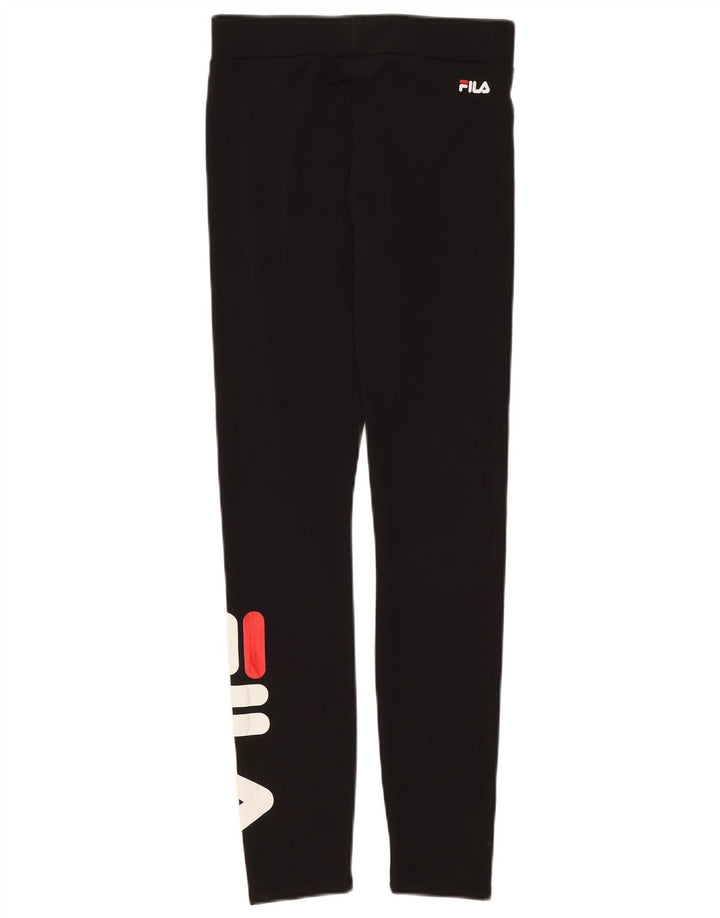 Leggings cu grafica pentru femei Fila UK 8 Small Poliester negru