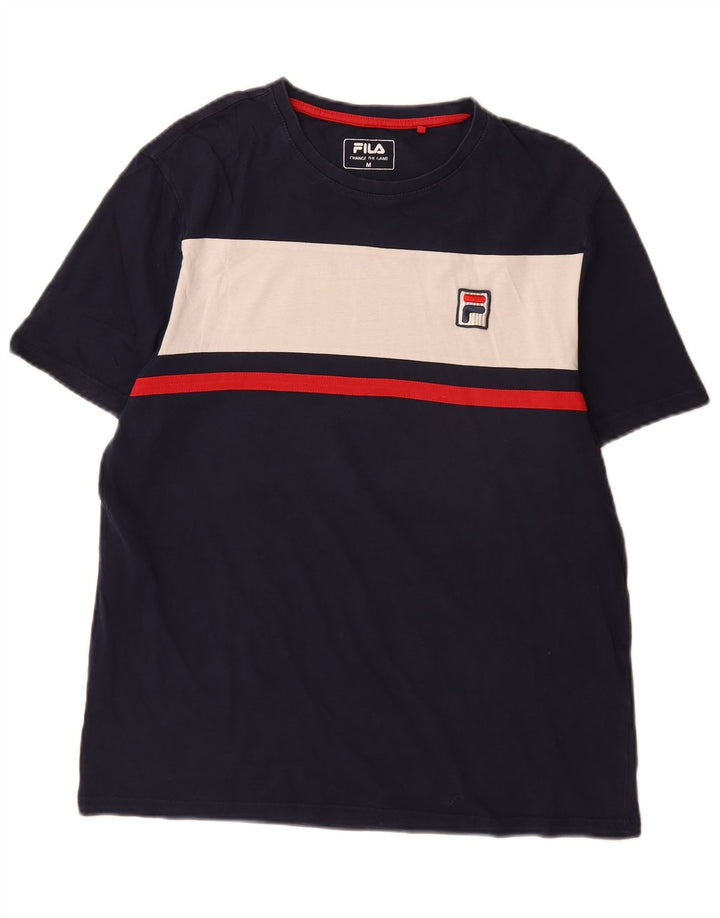 Tricou Bărbați Fila Top Mediu Bleumarin Bumbac Colorblock